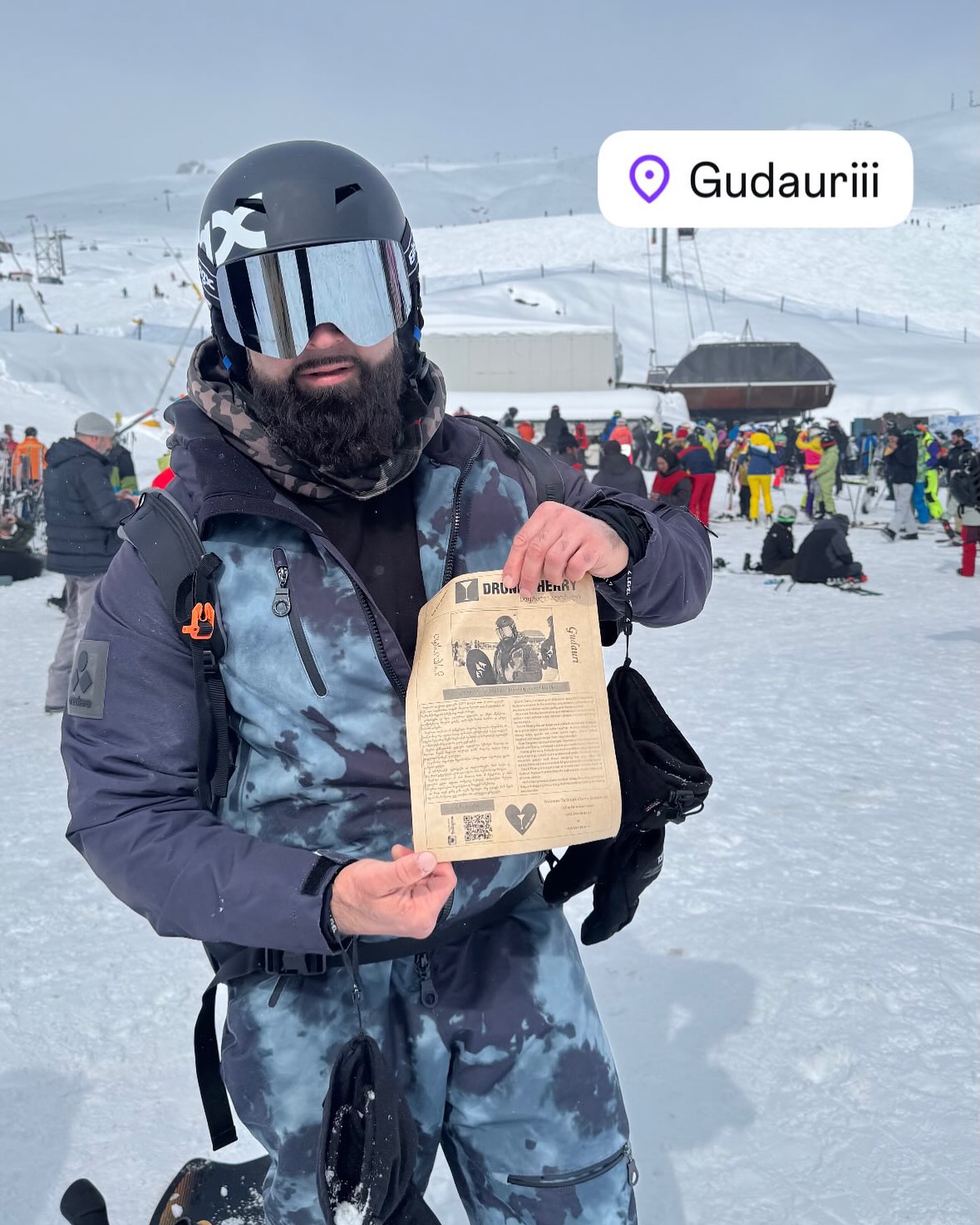 Gudauri Ski Resort — photo by @newspaper.memories.world